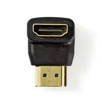 Nedis CVGB34901BK hdmi m-f adapter 90 fokos szög aranyozott hdmi csatlakozó fekete #4