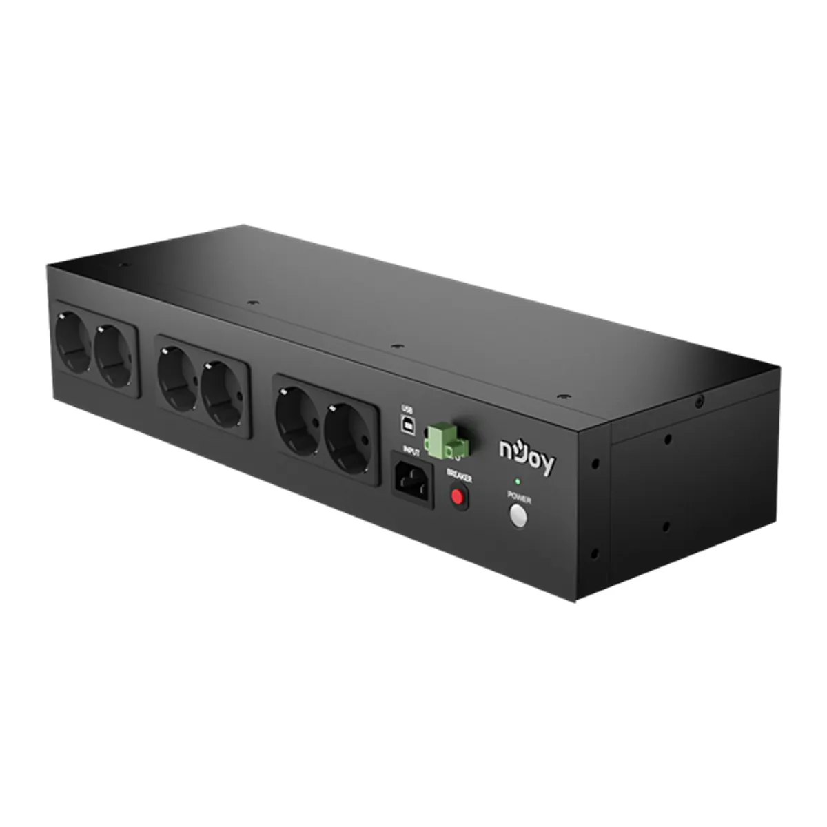 NJOY UPCMRSS680TTRCG01B Theron 800 800VA 480W Off-line 2U rack 8 Schuko USB #1