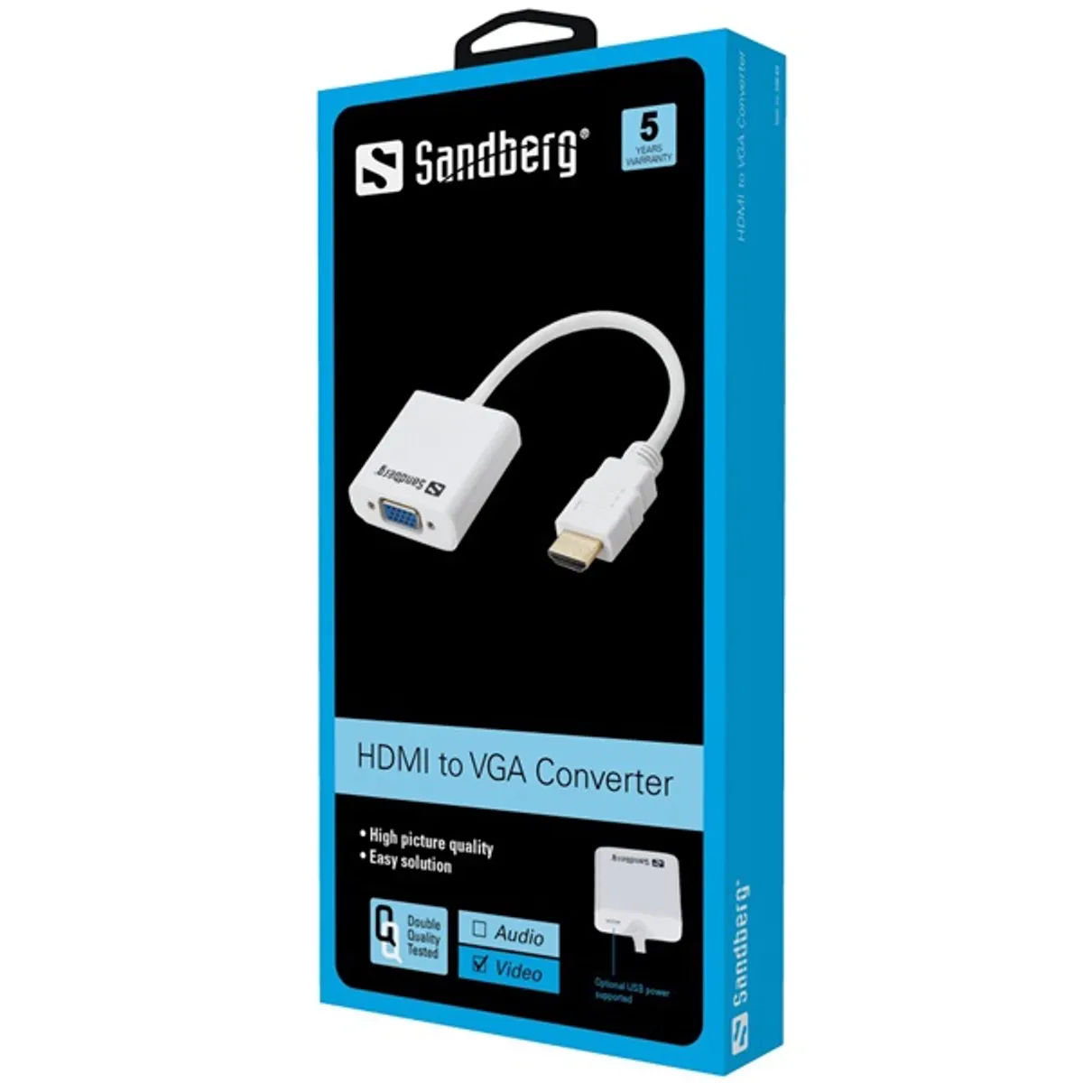 Sandberg 508-69 HDMI-VGA konverter USB-tápellátás #2