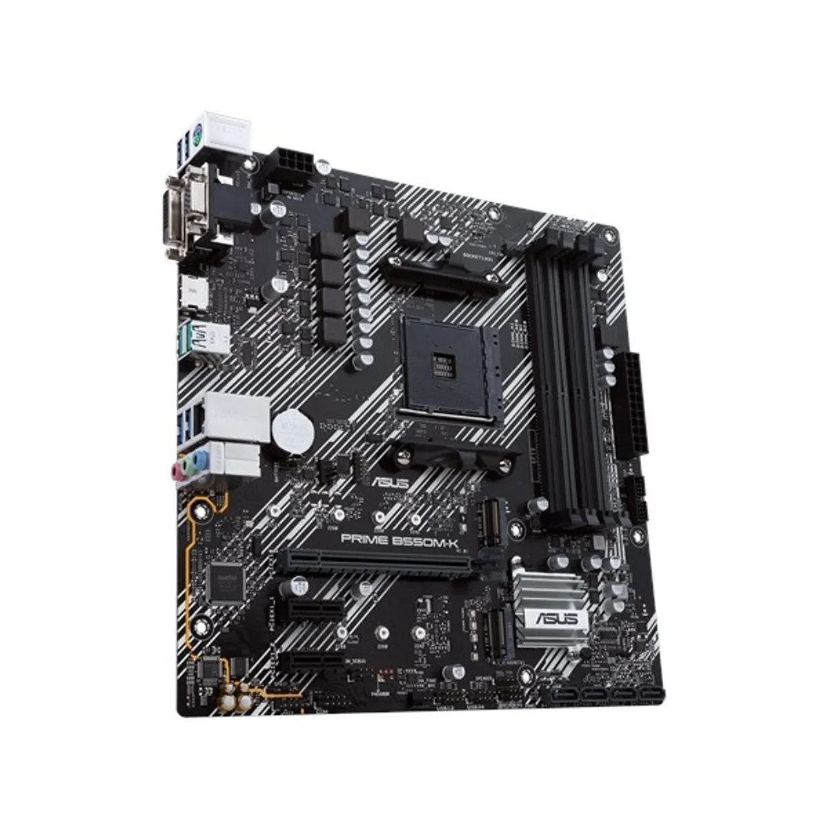 ASUS PCC PRIME B550M-K AM4 DDR4 128GB 3200MHz mATX PCIe x16 M.2 HDMI D-Sub DVI RAID #1