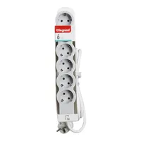 Legrand 694572 elosztó 6 aljzat 5 m fehér-szürke 16 A 230 V MAX 45 fokos elforgatott #2