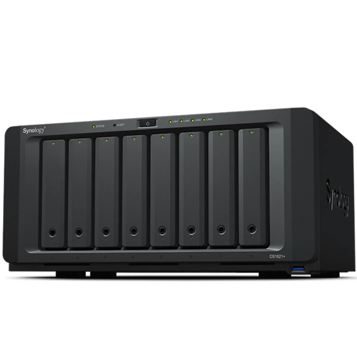 Synology DS1821+ DiskStation 8 fiókos Ryzen V1500B 4 GB DDR4 ECC 2x M.2 NVMe 4x USB 3.2 Gen1 4x 1 GbE #1