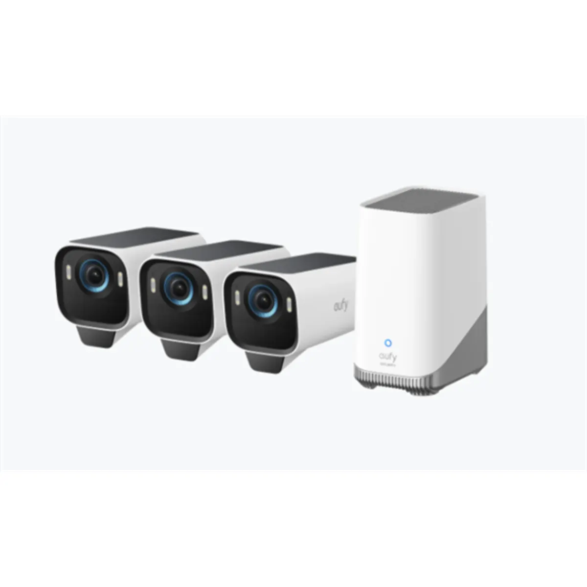 Anker T88933W1 eufyCam S3 Pro 3-1 kit 4K UHD, beépített napelem, SolarPlus, AI felismerés arc, ember, jármű, állat, 135 fok FOV, 16GB #1