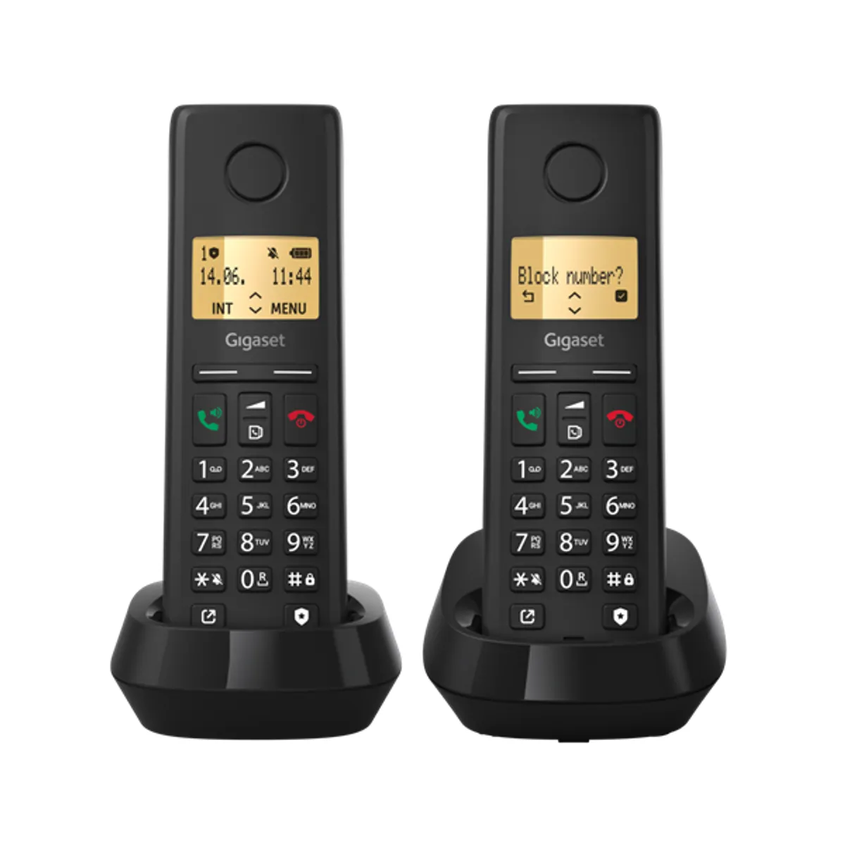 GIGASET L36852-H3106-S201 Pure 200 Duo DECT 2 kézibeszélő fekete #3