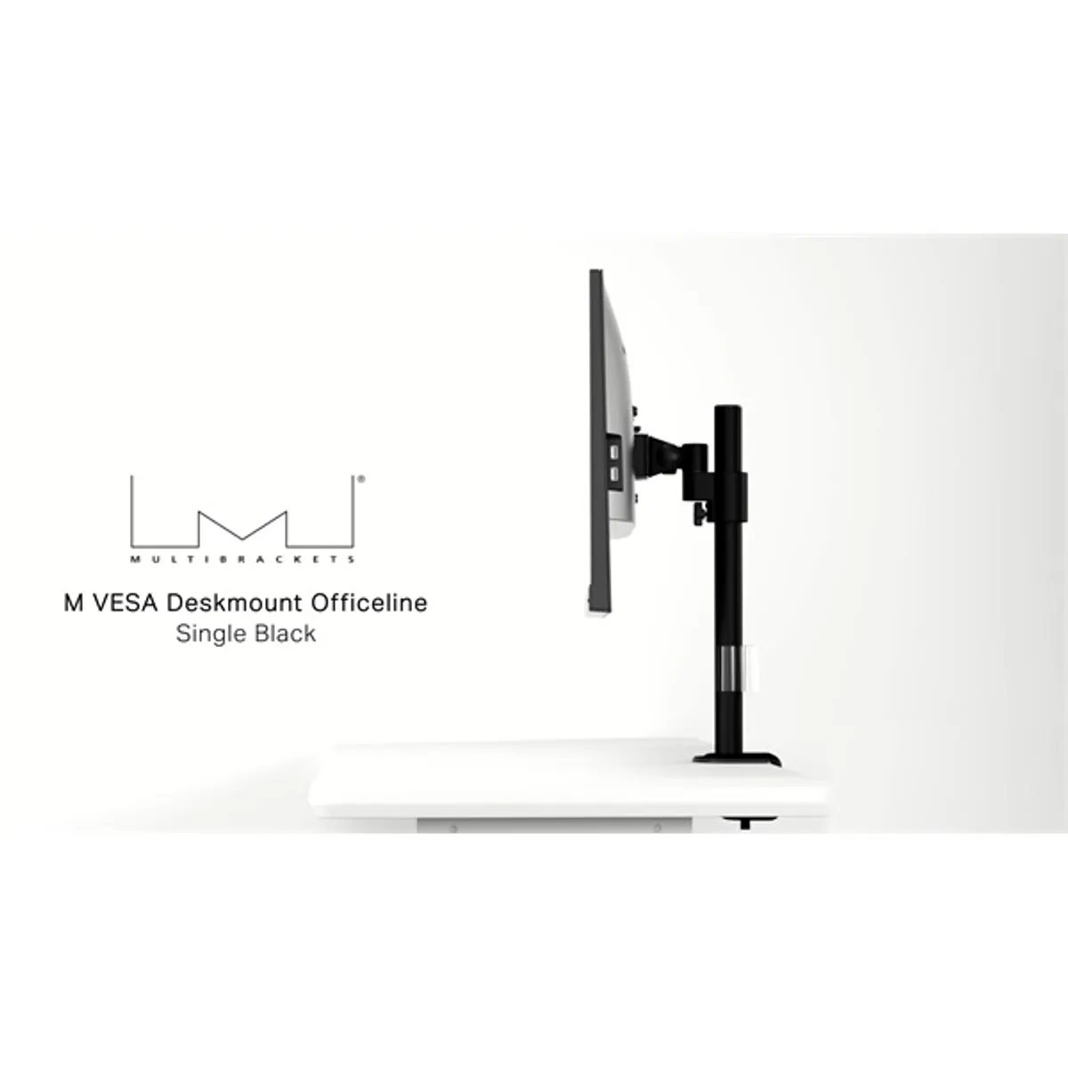 MULTIBRACKETS 7350073735822 M VESA Deskmount Officeline Single 100x100 teherbírás 8 kg állítható magasság 0-410 döntés 85-60 forgás 360 pivot 90 #6