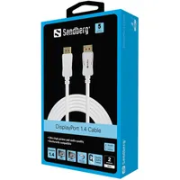 SANDBERG 509-15 DisplayPort kábel DP 1.4 8K60Hz 2m fehér #2