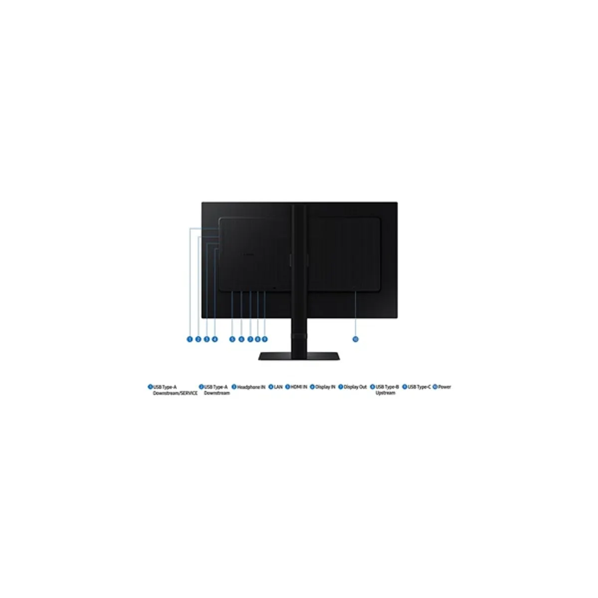 SMG MON LS27D600UAUXEN monitor 27" IPS 2560x1440 100 Hz 5 ms HDR 350 lumen USB-C HDMI DP USB #6