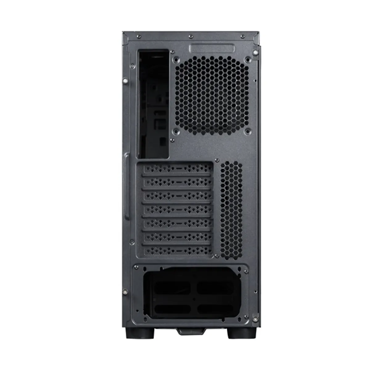 Chieftec AL-02B-TG-OP Hawk fekete edzett üveg oldalpanel alumínium előlap 1x5.25" külső 2x3.5" és 2x2.5" belső ATX mini ITX mATX #10