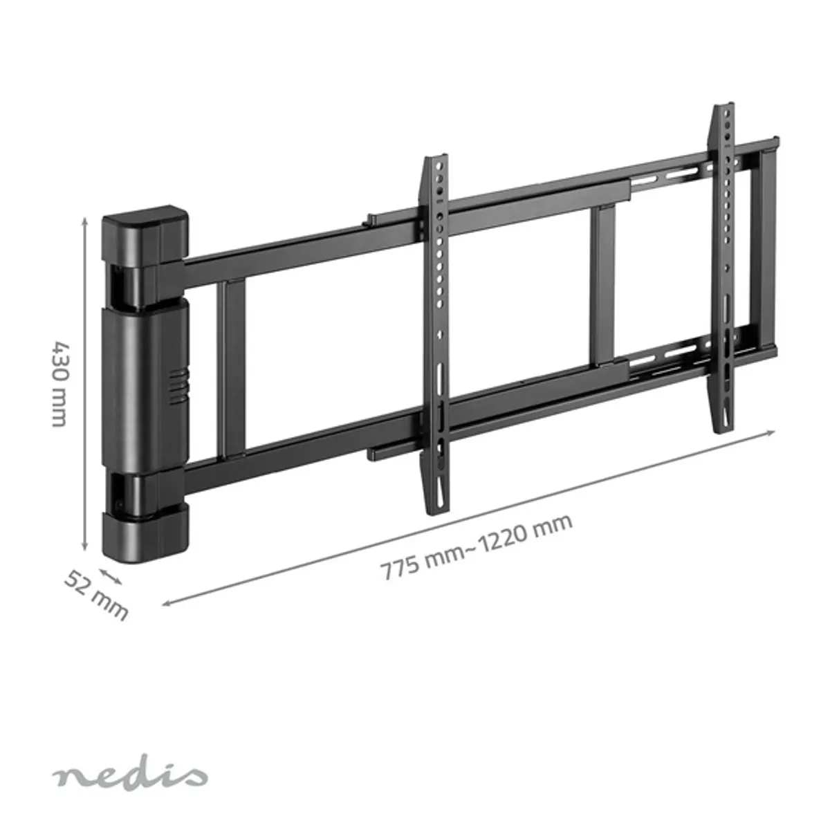 NEDIS TVWM5860BK tévéfalra szerelhető konzol fekete #6