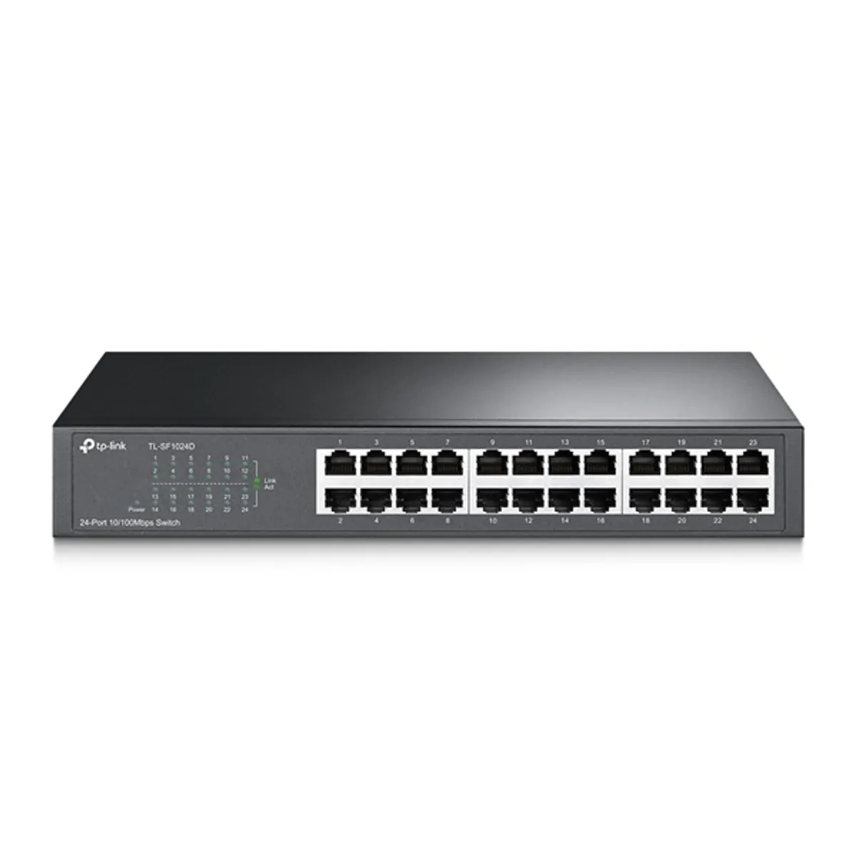 TP-LINK TL-SF1024D 24 portos 10-100 Mbps kapcsoló beállítást nem igénylő rackbe szerelhető fém ház #1