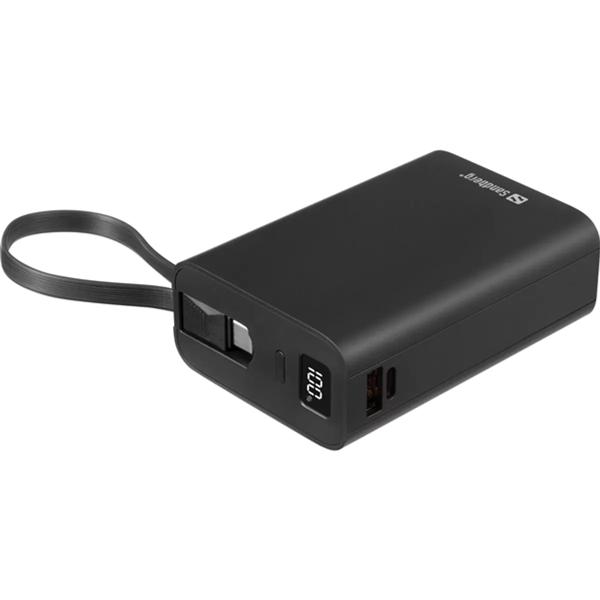 SANDBERG 421-12 Connect 20000 PD20W powerbank 20000 mAh beépített USB-C töltőkábel #2