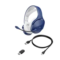 HP HYPERX AM7A0AA játékfejhallgató USB-C-USB-A kábel mikrofonnal kék PC Mac PS5 PS4 mobileszközök NGENUITY #5