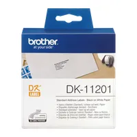 BROTHER DK11201 címke tekercs 29x90 mm fehér alapon fekete 400 címke #3
