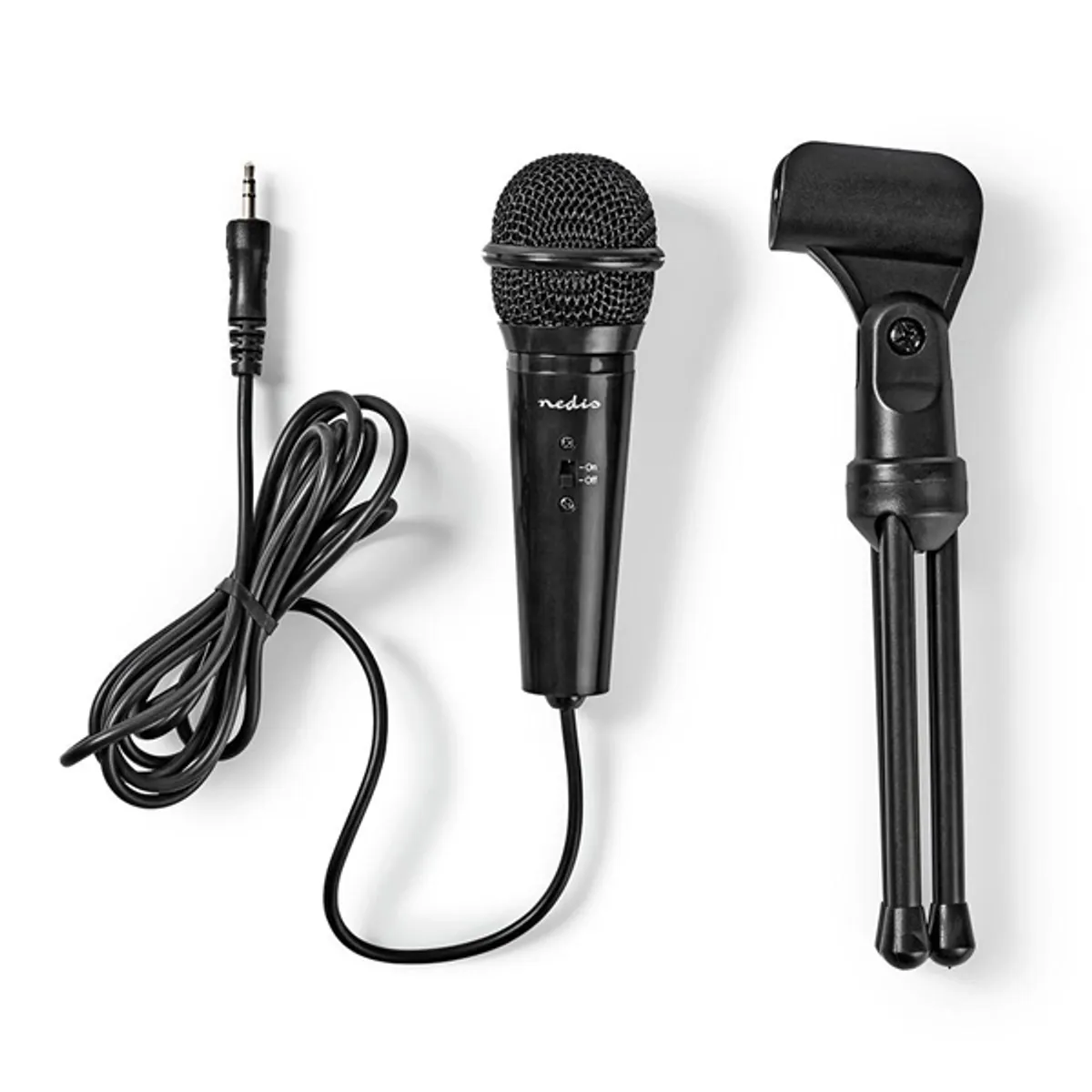 NEDIS MICTJ100BK asztali mikrofon USB-tápellátás 3,5 mm csatlakozás mindenirányú frekvencia 50 Hz-16 kHz impedancia 2200 ohm fekete #7