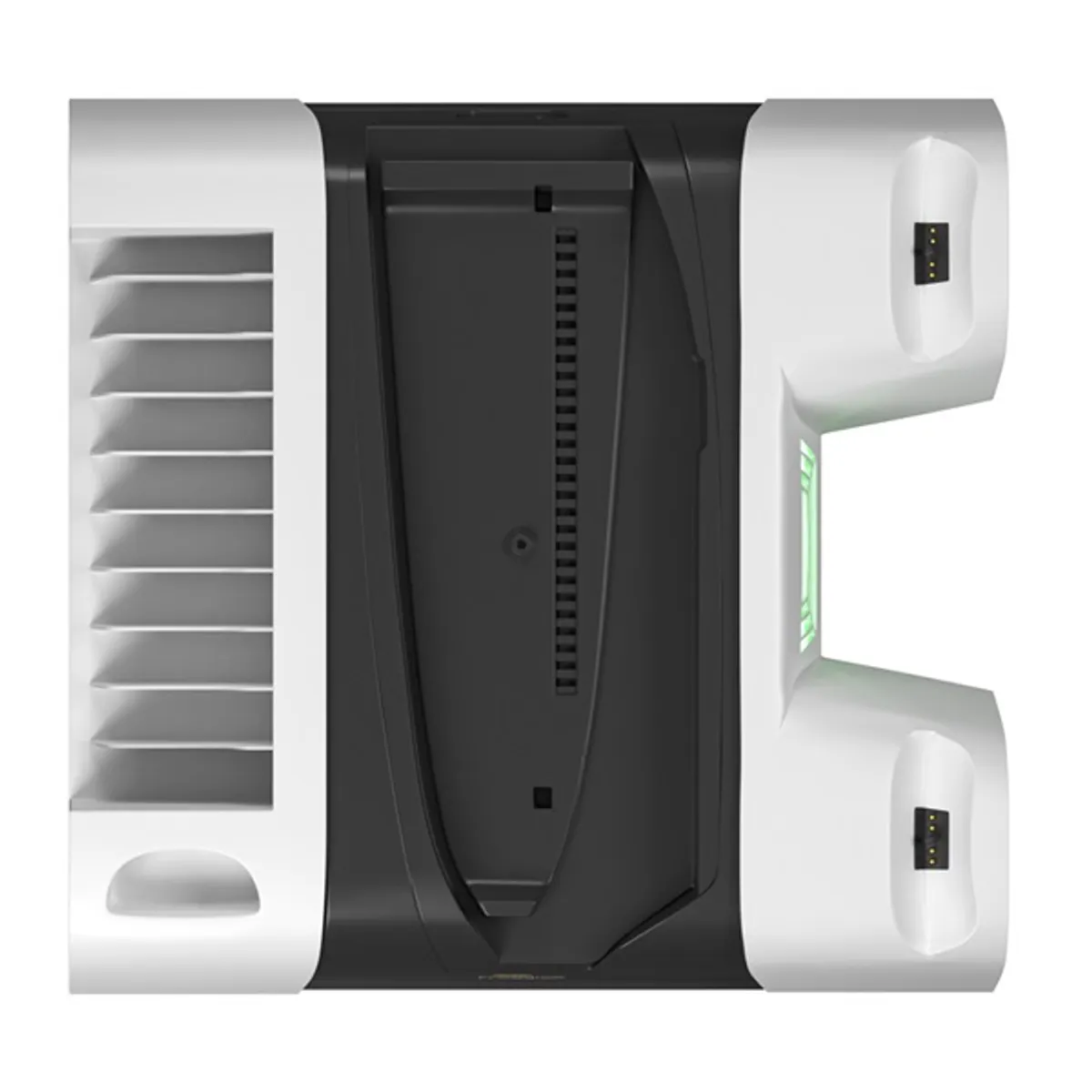 FROGGIEX FX-P5-C4-W PS5 ventilátoros állvány headset-tartó töltő 3 ventilátor-mód LED töltöttségjelzők tárhely 10 játék #4