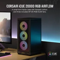 CORSAIR CC-9011246-WW 2000D rgb airflow Mini-ITX táp nélküli #2