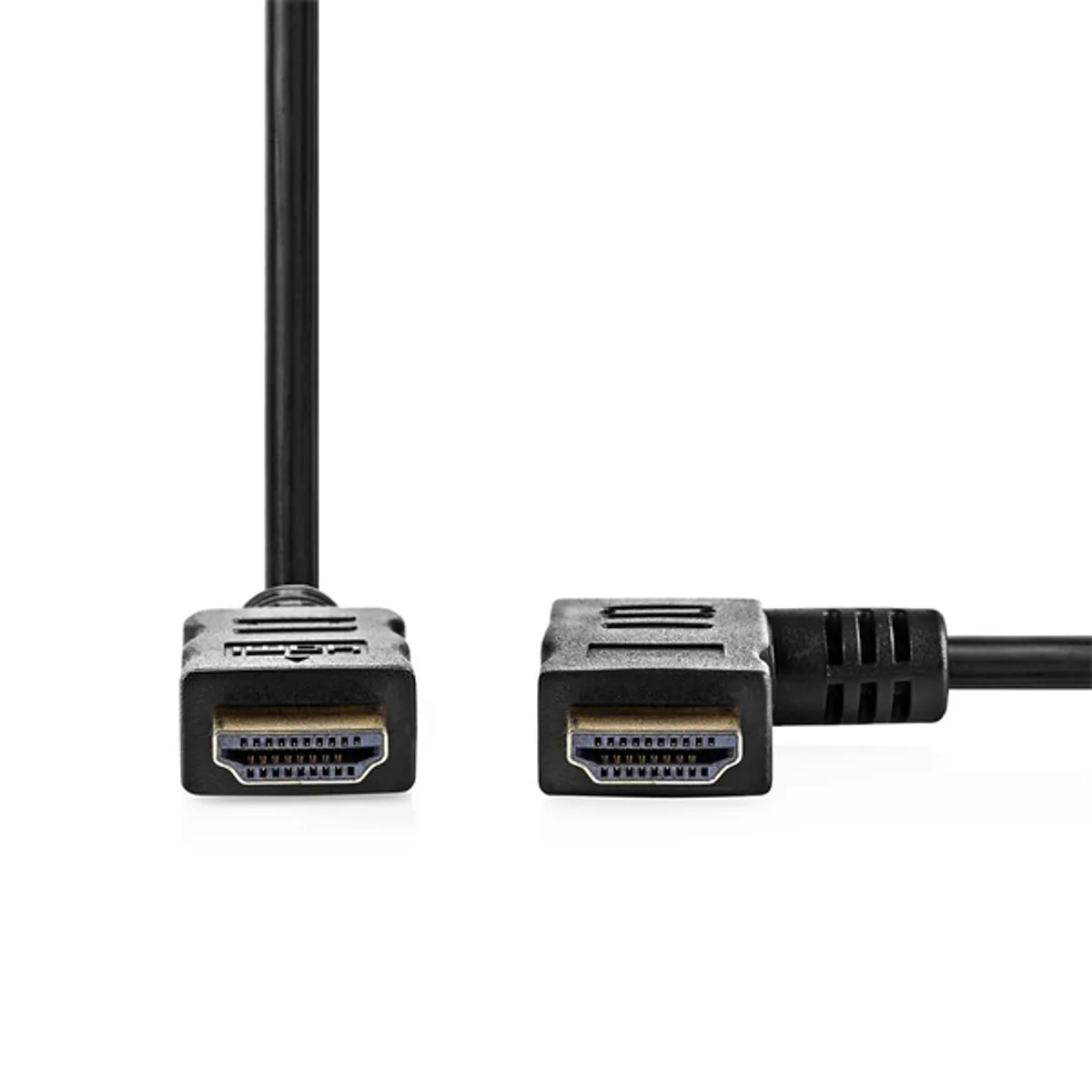 NEDIS CVGP34260BK15 HDMI kábel 1,5 m 4K@30Hz 10,2 Gbps Ethernet jobbra hajlított #1