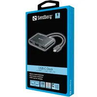 Sandberg 136-35 USB-C dokkoló 2x HDMI 1x VGA USB 3.0 A USB-C PD 100W alumínium #2