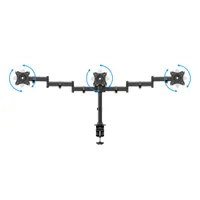 Multibrackets 7350073733385 Deskmount Basic Triple Dönthető forgatható VESA 75x75 100x100 fekete 7,5 kg #9