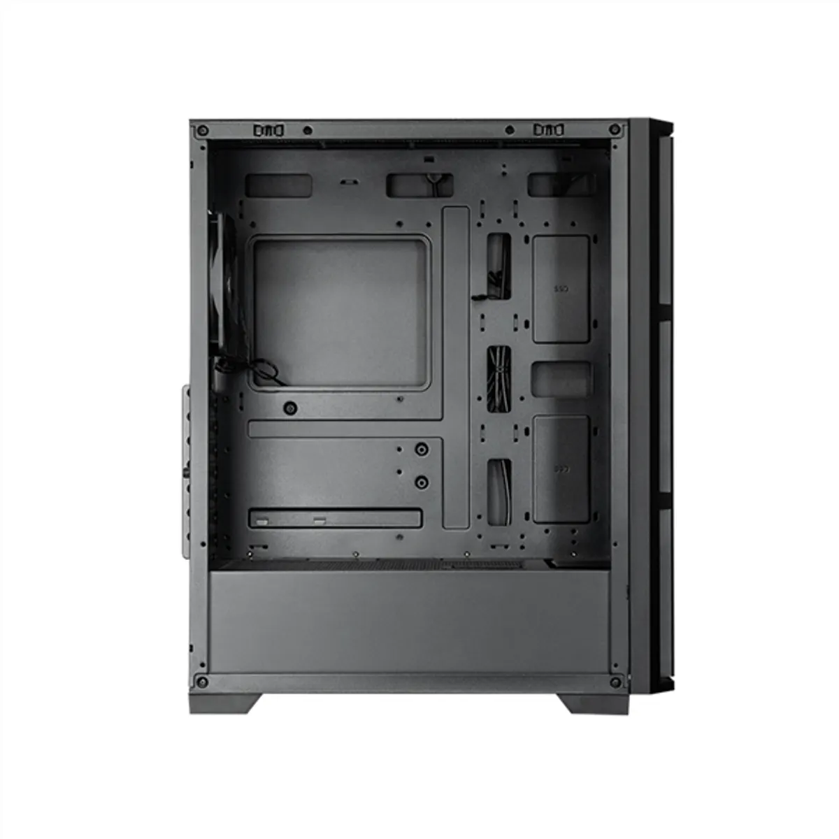 CHIEFTEC AS-02B-TG-OP Pro Midi TG edzett üveg ATX, Micro ATX, Mini-ITX támogatás, 3x2,5" és 2x3,5" meghajtóhelyek, elől USB-C, USB 3.0, USB 2.0 #3