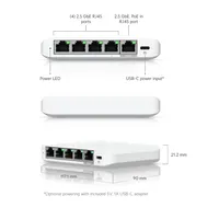 Ubiquiti USW-FLEX-2.5G-5 UniFi Switch Flex Mini 5x2.5GbE PoE bemenet USB-C tápegység #4