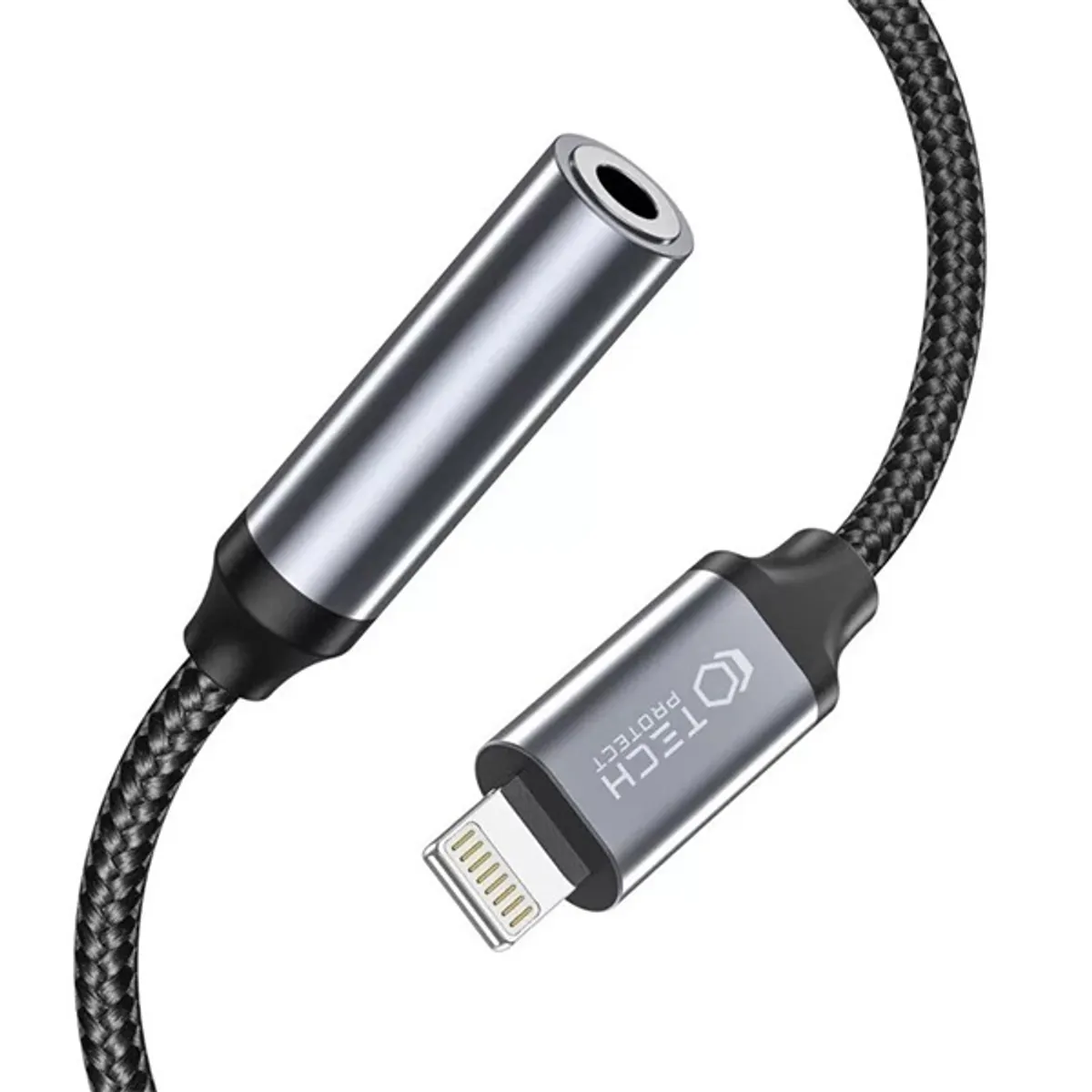 Tech-Protect FN0557 Lightning-3,5 mm jack adapter fekete-szürke #3