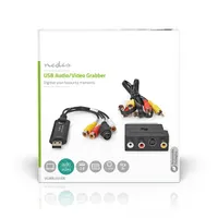 Nedis VGRRU101BK videó grabber scart 3x rca s-video usb 2.0 5 v dc Windows 7-11 480p #3