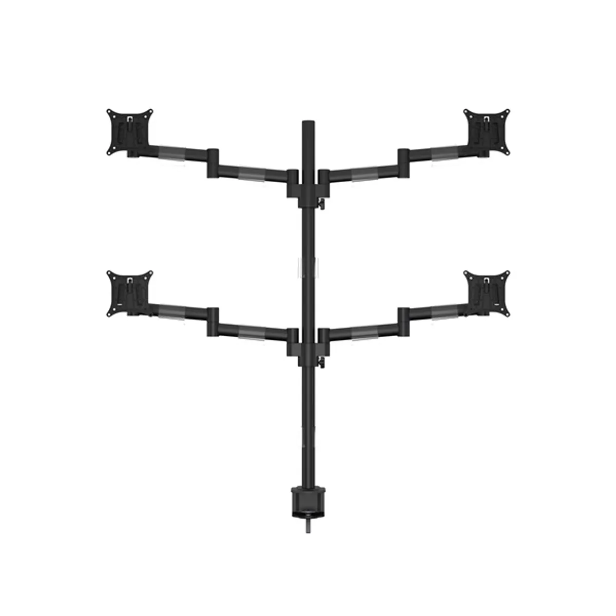 MULTIBRACKETS 7350073735891 M VESA Deskmount Officeline Quad Black 15-30" 75x75 100x100 mm 8 kg képernyenként #2