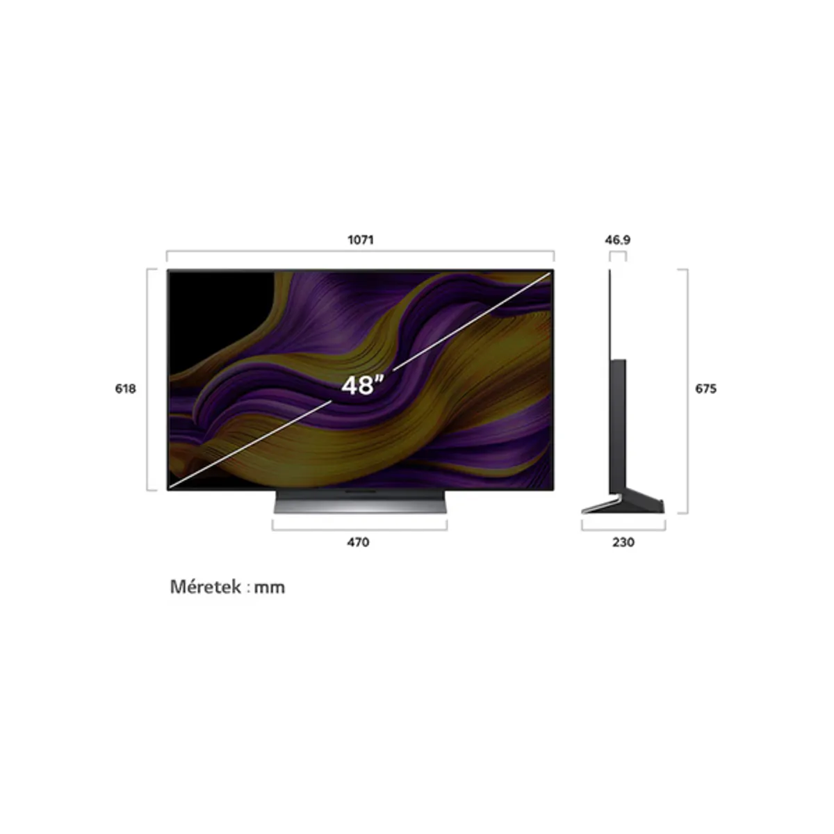 Lg OLED48G53LS.AEU 48" 3840x2160 120 Hz 4x HDMI fali rögzítés 300x200 smart tv #3