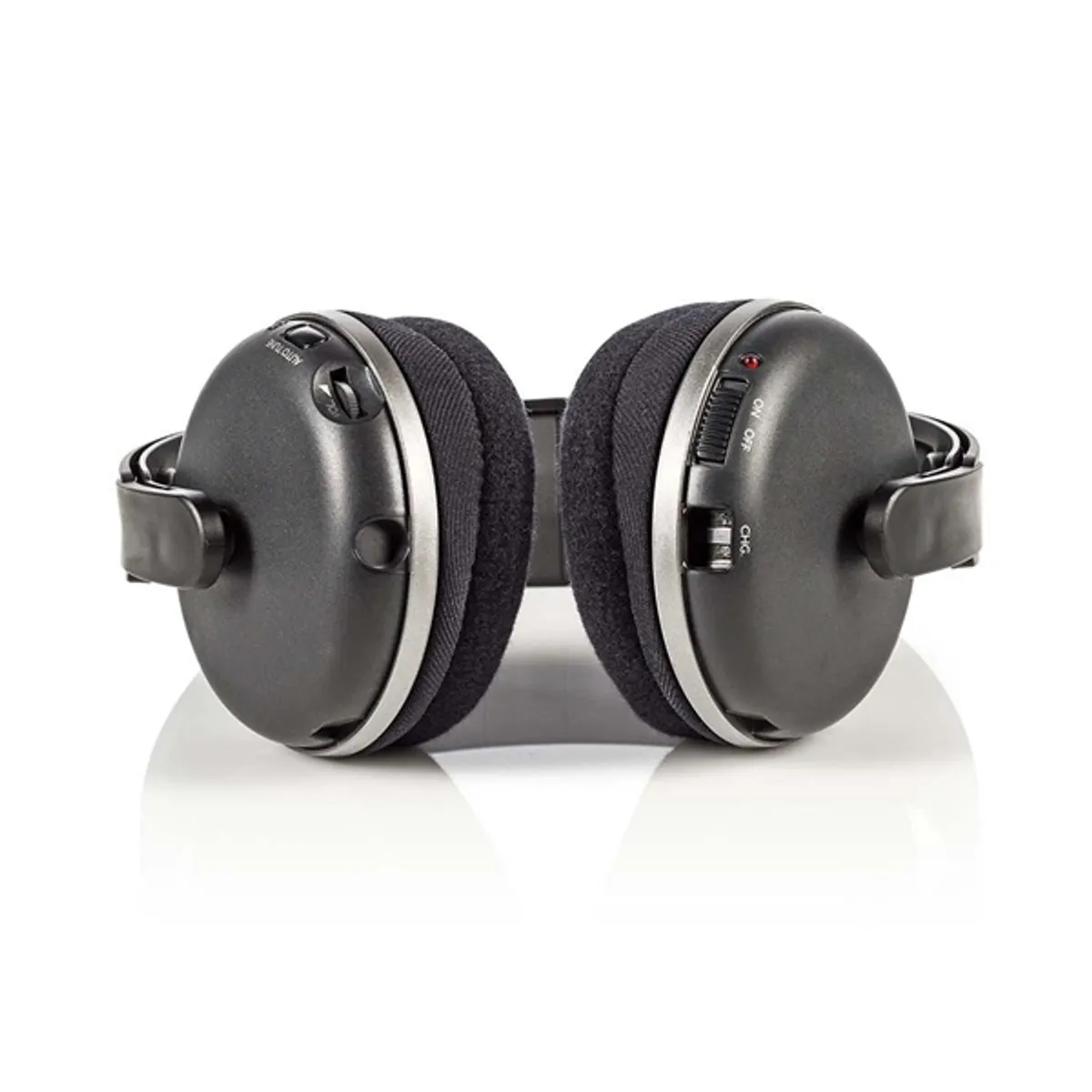 Nedis HPRF210BK vezeték nélküli fejhallgató 40 mm, 100 m hatótávolság, töltőállomás, USB-C #3