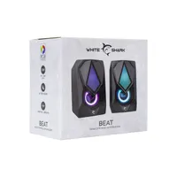WHITESHARK GSP-619 Beat RGB 2.0 csatornás, 6W USB táp, 3,5 mm jack, RGB LED fekete #7