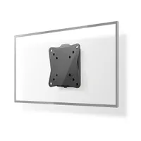 NEDIS TVWM1010BK fali TV-tartó 13-27" 30 kg, faltávolság 20 mm, VESA 50x50 75x75 100x100, acél, fekete