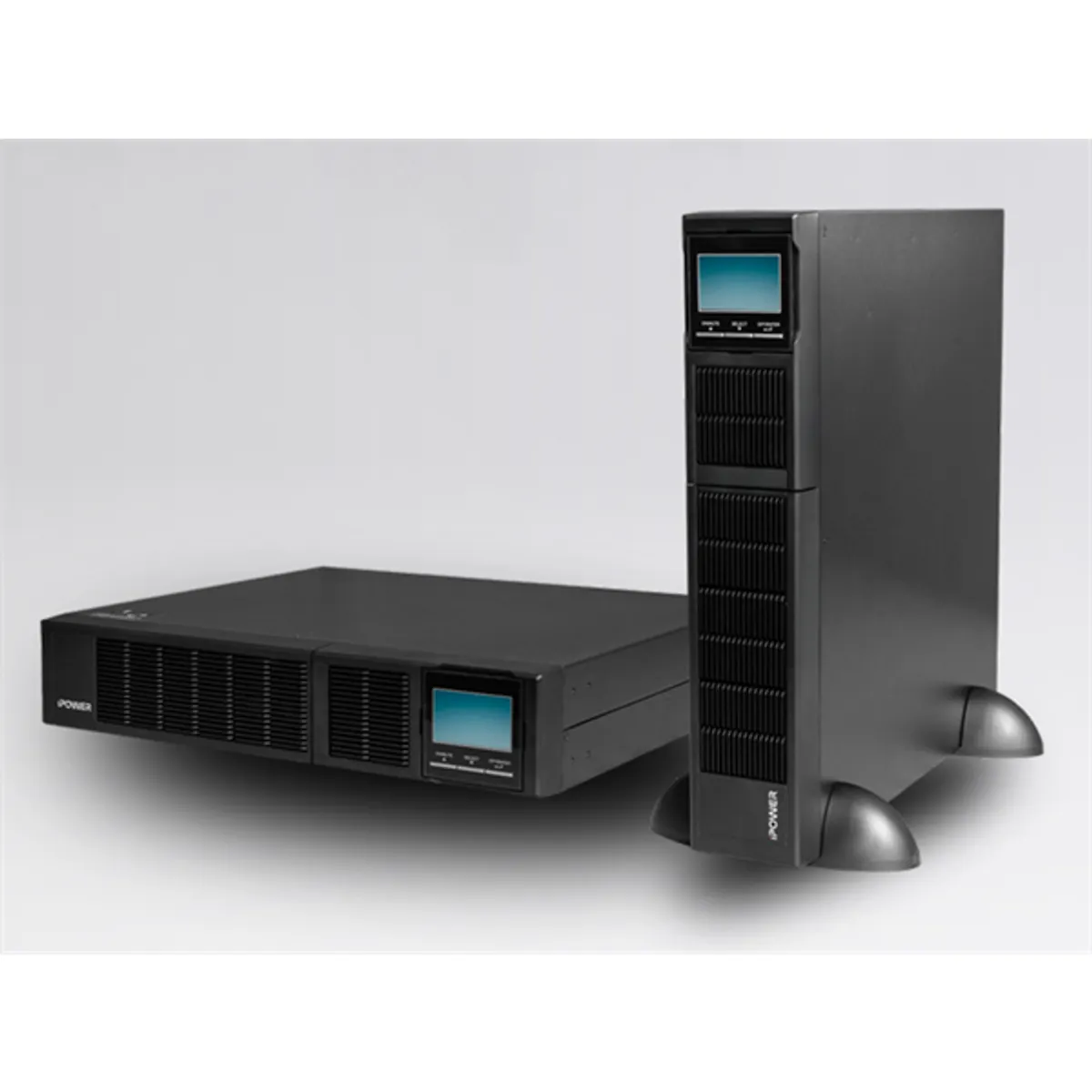 iPOWER UPS1000-I-RT1KVA-2B 1000 VA online USB rackbe szerelhető beépített adatvonal-védelem #1