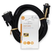 Nedis CCGL59000BK30 VGA kábel 3 m egyenes A oldal VGA dugasz B oldal VGA dugasz #3