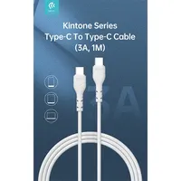 Devia ST379543 Kintone series Type-C to Type-C adat- és töltőkábel 1 m fehér 60W #2