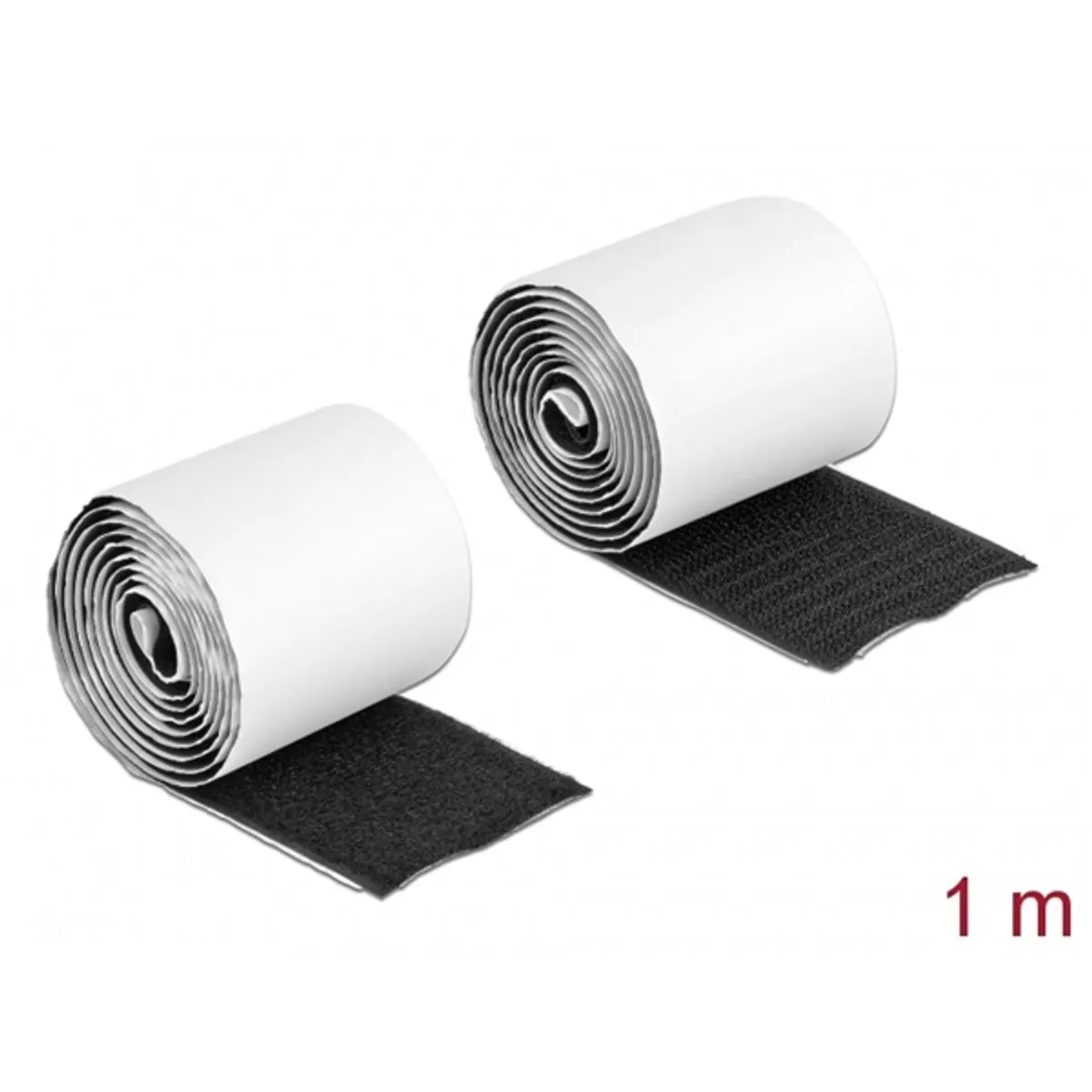 Delock 19063 öntapadós tépőzáras szalag 1m x 50mm fekete #1