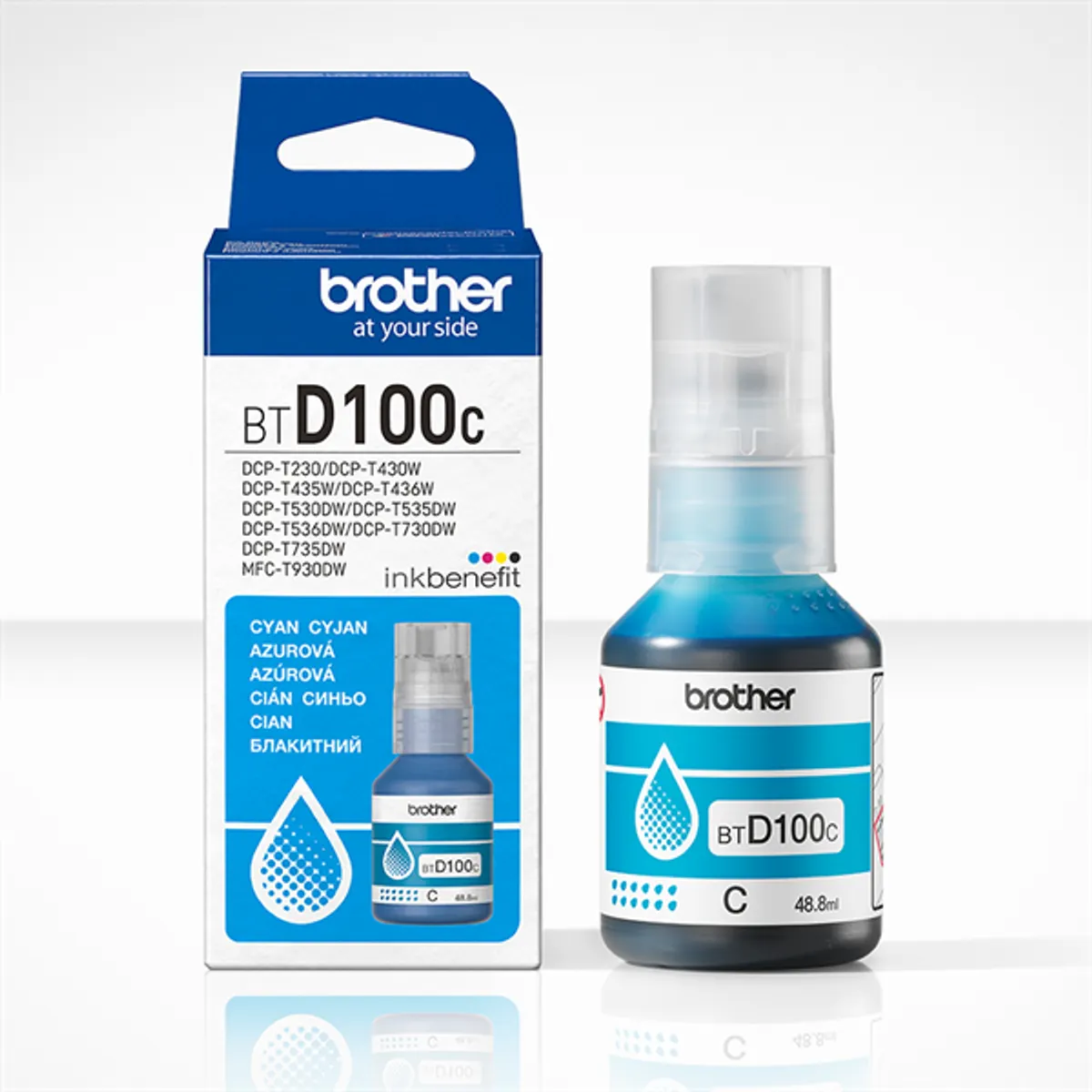 Brother BTD100C tintapatron cián 5000 oldal 48,8 ml #1