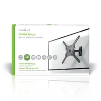 NEDIS TVWM1430BK fali TV-tartókonzol 23-55" max 30 kg 0-180 forgatható 2 forgáspont #3
