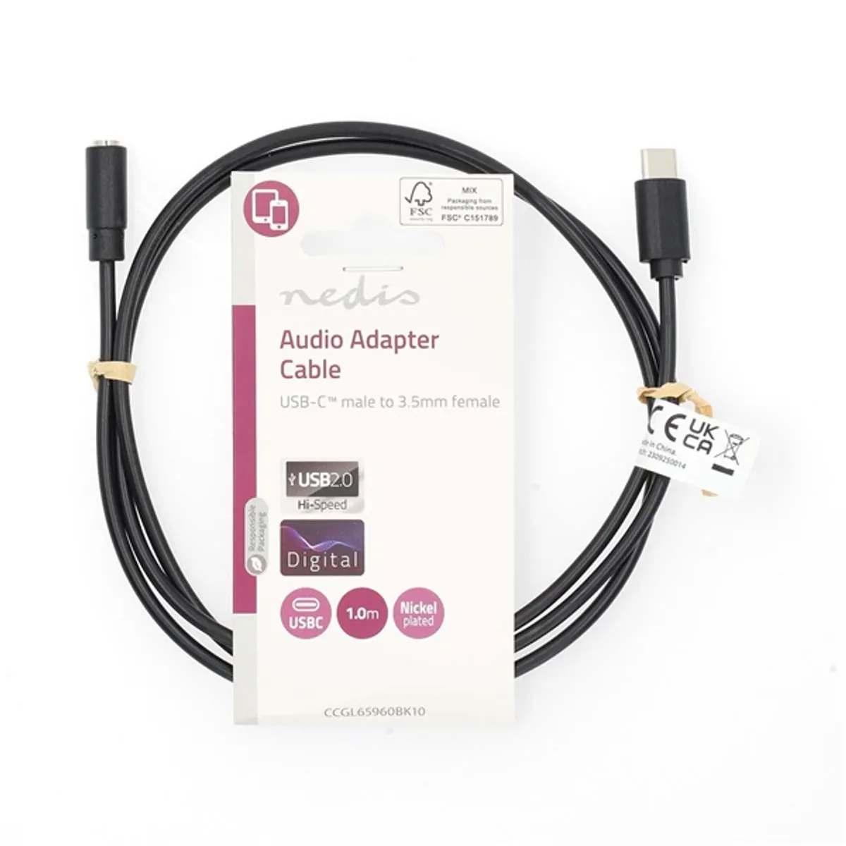 Nedis CCGL65960BK10 kábel #3