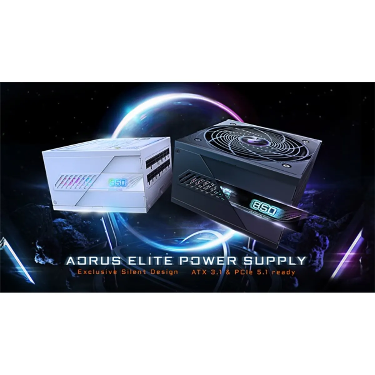GIGABYTE GP-AE850PM PG5 AORUS Elite 850W Gen5 moduláris tápegység 80 PLUS Platinum #1