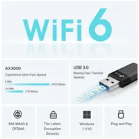 TP-LINK Archer TX50U router 2.4 GHz és 5 GHz 802.11ax 3000 Mbit másodpercenként USB 3.0 #2