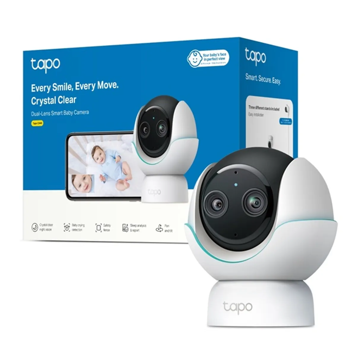TP-LINK TAPO C840 duál-lencsés bébifigyelő kamera 1920x1080 2560x1440 IR éjjellátó WiFi #5