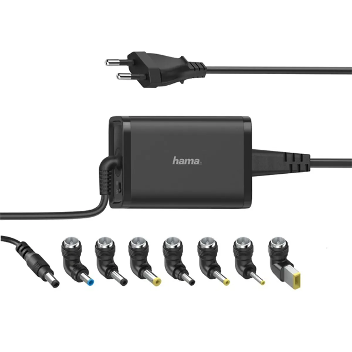 Hama 00200002 univerzális notebook töltő 7db csatlakozó 65W 15V-19V 4,25A fekete #1