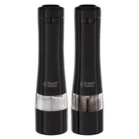Russell Hobbs 28010-56 só- és borsőrlő kerámia őrlőbetétek, állítható finomság, beépített fény, elemes 4x AA, fekete