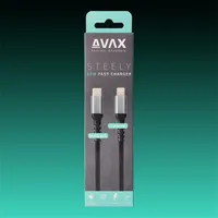 AVAX AVAX_CB402G USB-C to Lightning kábel Vég1 USB-C Vég2 Lightning Hosszúság 1,5m Szín acélszürke