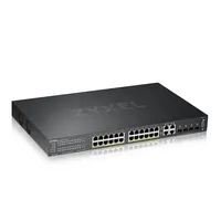 ZYXEL GS2220-28HP-EU0101F GS2220-28HP 28-portos GbE Layer 2 PoE 4x SFP uplink rack-be szerelhető