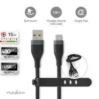 NEDIS CCGB60800BK15 kábel fekete 1,5 m