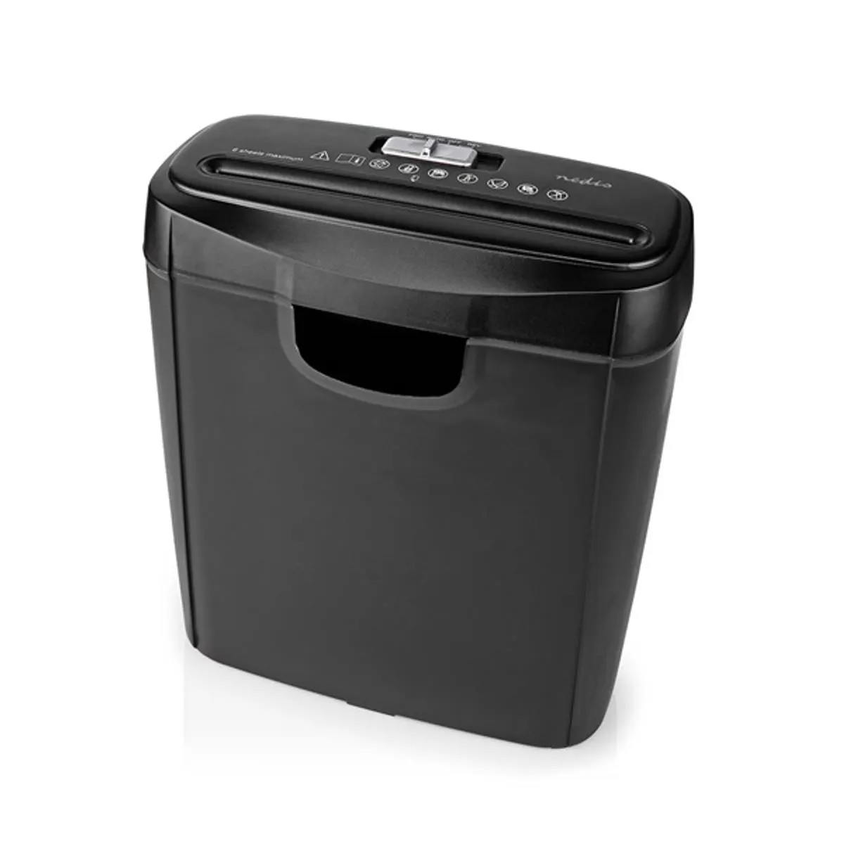 NEDIS PASH112BKA4 iratmegsemmisítő DIN P-2 6 mm csík 10 L 6 lap bankkártya #1