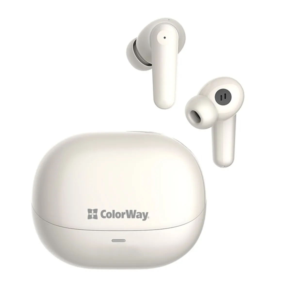 ColorWay CW-TWS1BE slim fülhallgató tws bluetooth 5.3 usb-c bézs 13mm 400 mAh tok #1