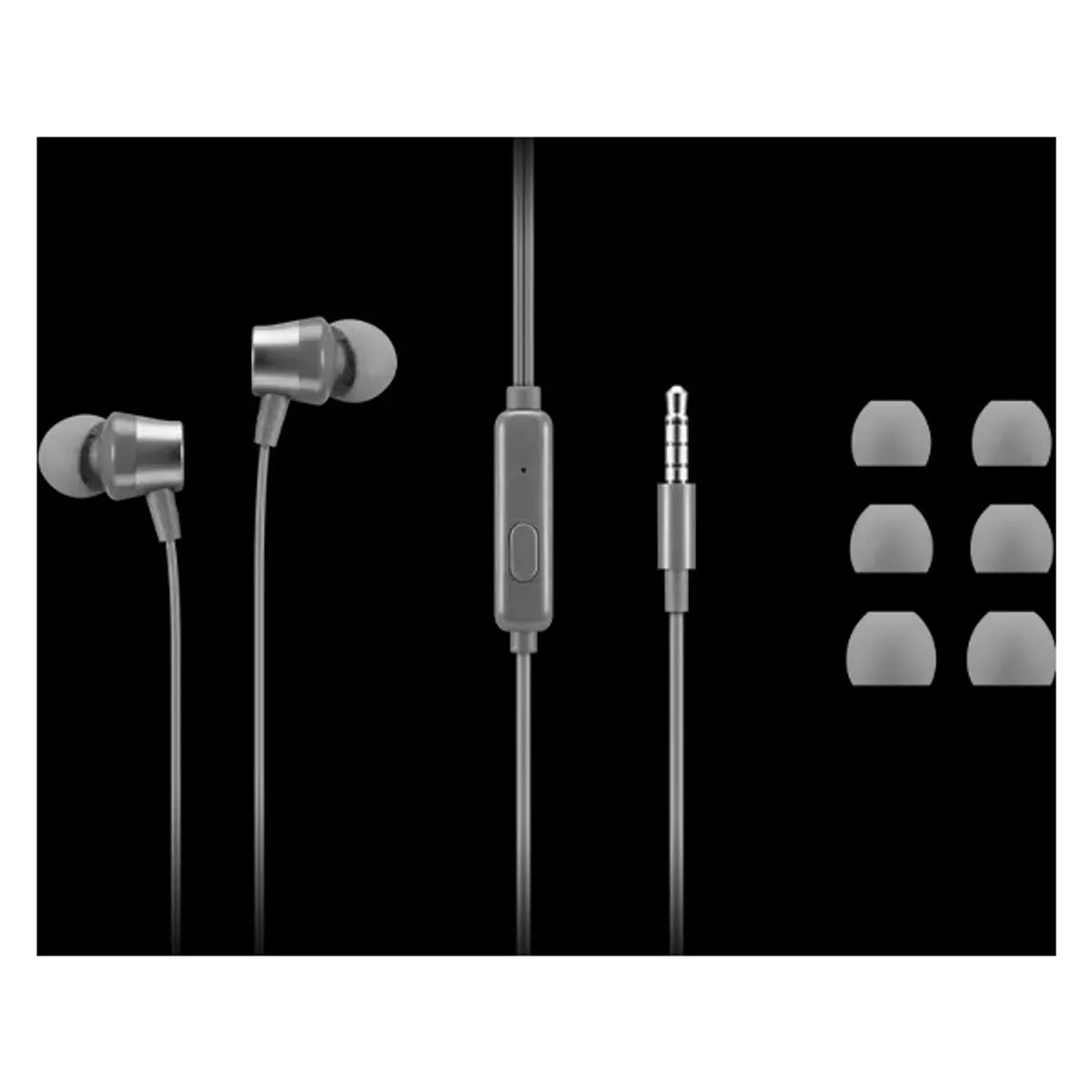 LENOVO-IDEA GXD1J77354 fülhallgató 3.5mm sztereó vezetékes szürke mikrofon nem #1